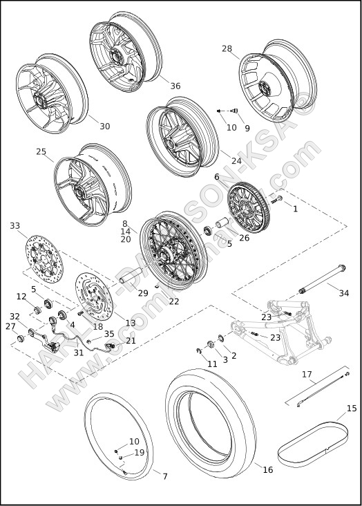 WHEELS, REAR 